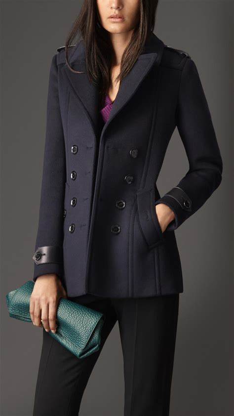 burberry peacoat womens